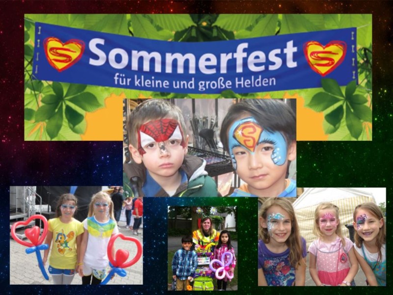 Kinderschminken-Ballonfiguren-Sommerfest-feiern